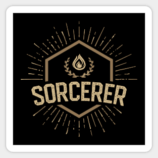 Sorcerer Character Class Tabletop Roleplaying RPG Gaming Addict Sticker